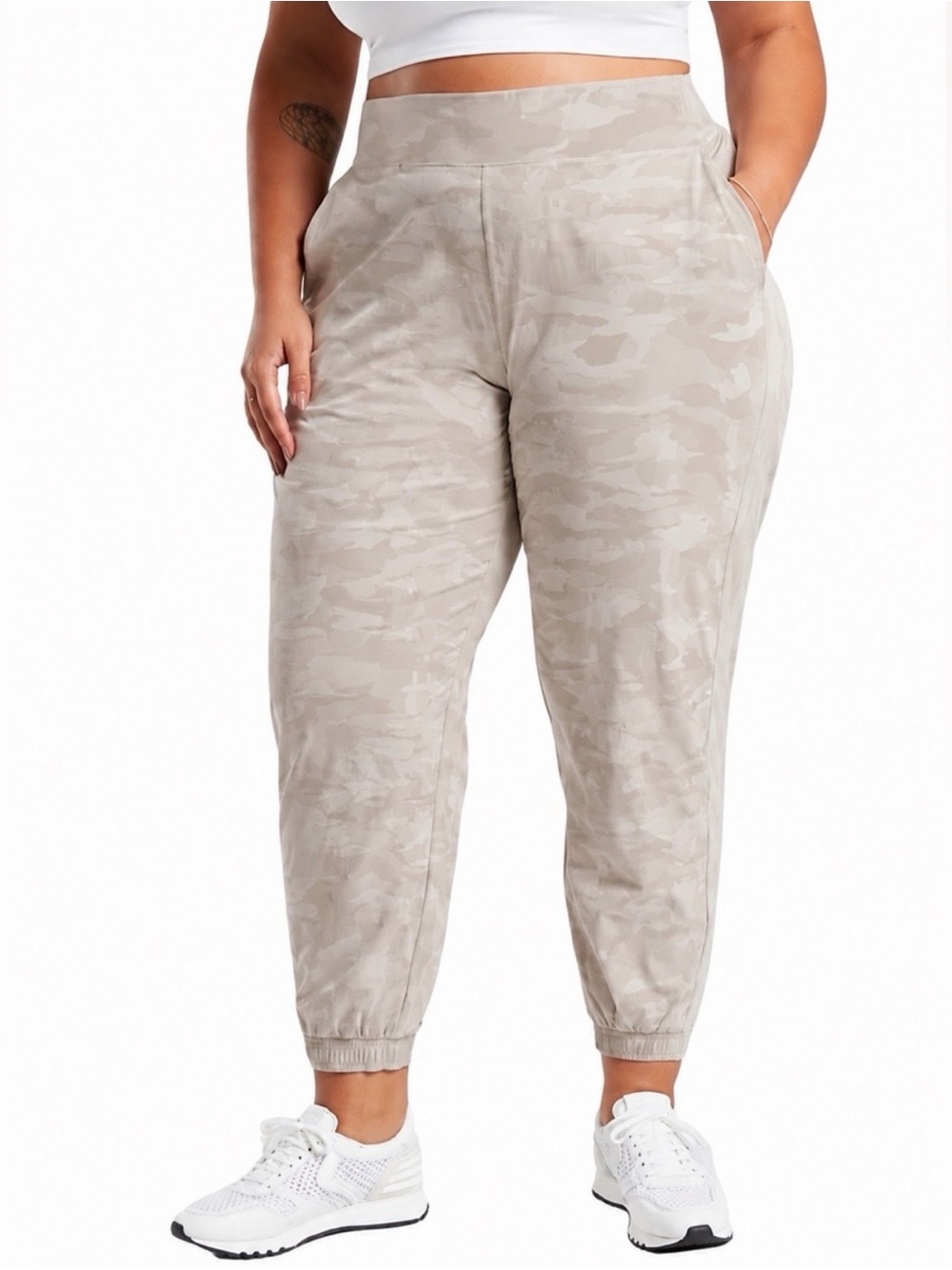 Athleta Beige Camo Joggers, sz 20